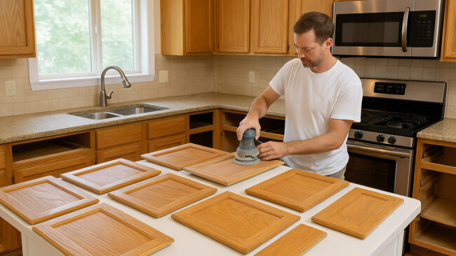Refinish Kitchen Cabinets in Gardner