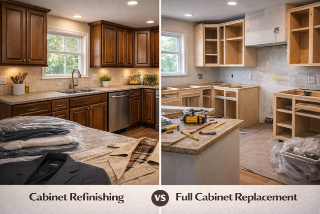 Cabinet Refinishing vs Replacement in MA Kitchens