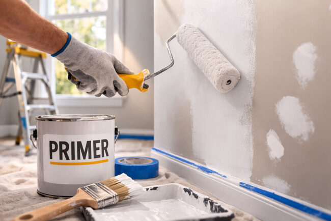 Prime Walls Before Painting in MA