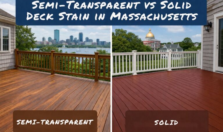 Semi-Transparent vs Solid Deck Stain in Massachusetts