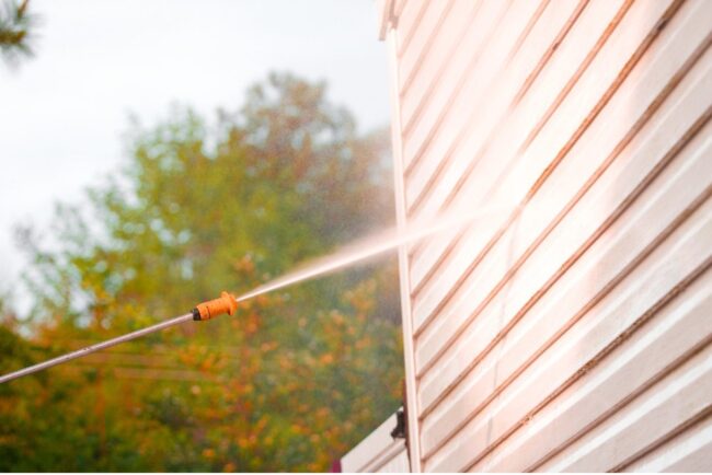 Time to Power Wash a House Power Wash a House in Massachusetts