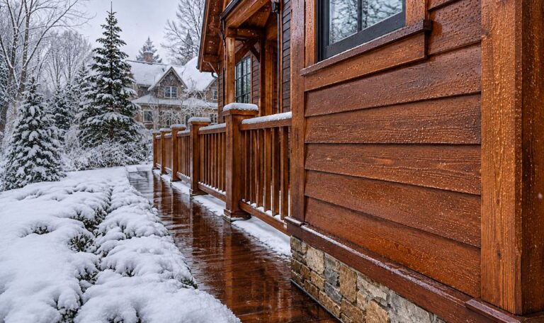 Exterior Staining Protect Wood from a Massachusetts Winter