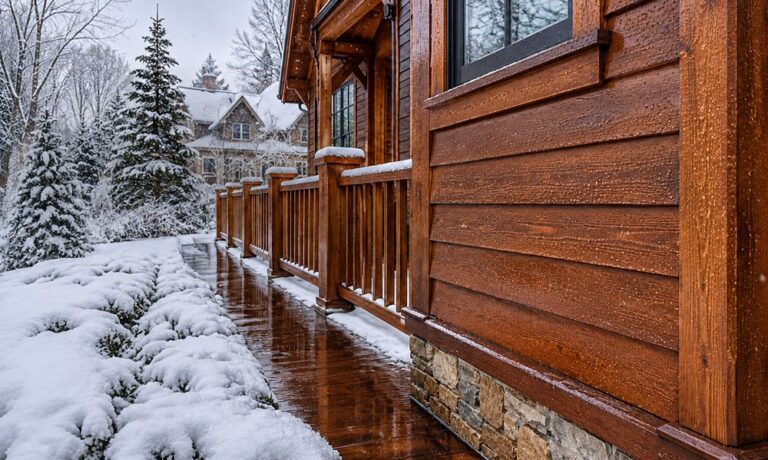 Exterior Staining Protect Wood from a Massachusetts Winter