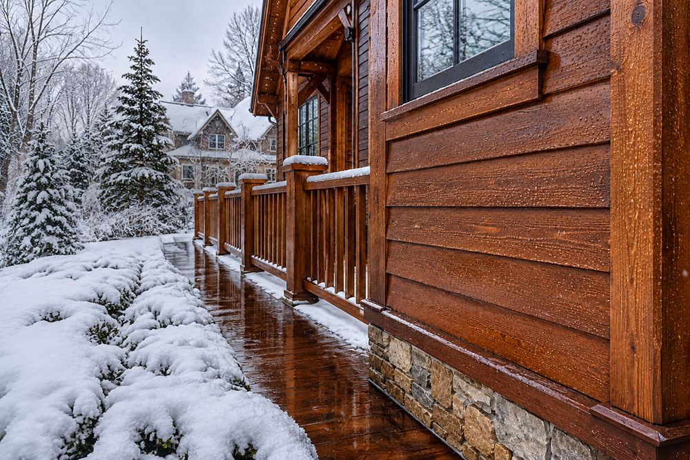Exterior Staining Protect Wood from a Massachusetts Winter