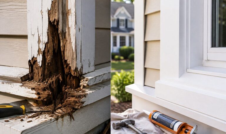 Rotted Exterior Trim Be Repaired in Massachusetts