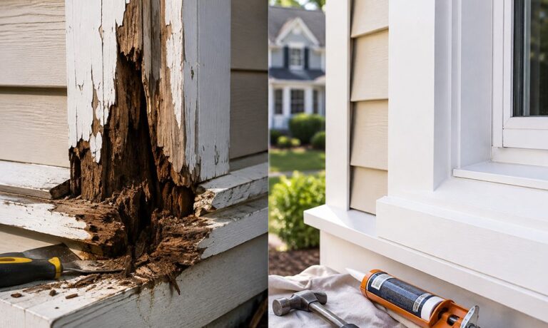Rotted Exterior Trim Be Repaired in Massachusetts