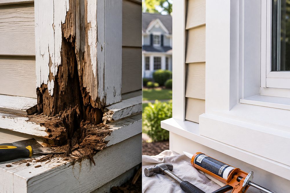 Rotted Exterior Trim Be Repaired in Massachusetts